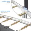 14FT Trampoline for Adults and Kids, 1400 LBS Outdoor Trampoline with Light, Sprinkler, Enclosure Net, Basketball Hoop and Ball, Socks, Outdoor Recreational Trampoline Heavy Duty - ASTM CPC CPSIA view 4