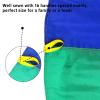 Dulousia Parachute 10ft - Kids Play Rainbow Gymnastics Parachute with Handles for Field Days Group Team Cooperative Games, Gym Class Parachute Christmas Birthday Church VBS Activity Supplies view 4