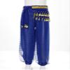 Freebily Kids Girls Belly Dance Harem Pants Tribal Arabic Trousers Yoga Pilates Hippie Dance Bottoms with Hip Scarf Royal Blue 7-9 Years view 3