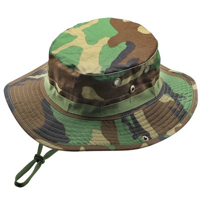 Camo Boonie Hat for Men Women, Military Tactical Wide Brim Bucket Hats, UPF50+ Jungle Sun Hats for Fishing Hunting Safari