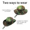 Camo Boonie Hat for Men Women, Military Tactical Wide Brim Bucket Hats, UPF50+ Jungle Sun Hats for Fishing Hunting Safari view 2