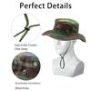 Camo Boonie Hat for Men Women, Military Tactical Wide Brim Bucket Hats, UPF50+ Jungle Sun Hats for Fishing Hunting Safari view 4