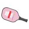 Custom Pickleballs Paddles Pickle Ball Paddle Ribbed Non-Slip Cushion Grip Single Racket with Your Own Design Pink view 2