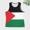 Palestine Flag Mens Tank Tops Summer Sleeveless T-Shirt Casual Funny Gym Workout Tank Top L view 3