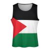 Palestine Flag Mens Tank Tops Summer Sleeveless T-Shirt Casual Funny Gym Workout Tank Top L view 4