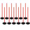 ASENVER Orange Soccer Agility Poles Set Detachable Sports Trainning Speed Pole Slalom Poles with Rubber Base Sport Traning Equipment (3.3 FT, Pack of 12) view 1