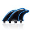 AQUBONA Surfboard Fins Twin Tab Thruster Fins Set (G5 Style) Plastic Fins with Screws Wax Comb Fin Key for Surfboard Longboard Shortboard Funboard view 2