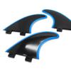 AQUBONA Surfboard Fins Twin Tab Thruster Fins Set (G5 Style) Plastic Fins with Screws Wax Comb Fin Key for Surfboard Longboard Shortboard Funboard view 4