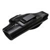 Leather OWB & IWB Holster Fits Glock 17 19 21 23 26 27 29 30 42 43 43X, Premium Leather, Concealed Carry Gun Holster, Clips, Thumb Break (Black, Glock 19) view 3
