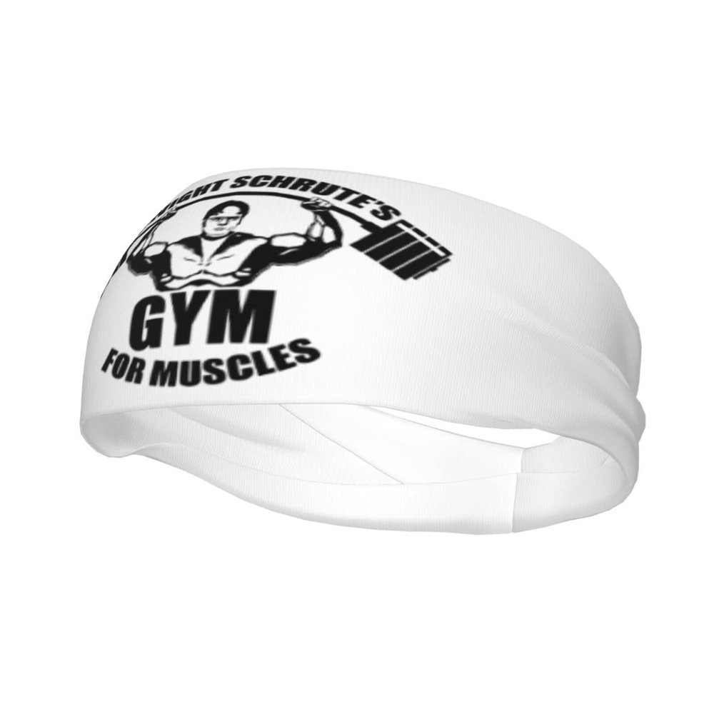Sweatbands Dwight Schrute'S Gym for Muscles Headbands Non Slip Sport Sweatbands Moisture Wicking Hairband