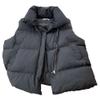 Dressnu Gilets Sleeveless cotton vest female collar undershirt jacket Black M view 1