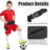 Cozypower 2 Pcs Football Hand Warmers Pouch Hand Muff Sports Pouch with Zipped Pocket and Adjustable Waist Strap Youth Kids Size Sports Warmer for Football, Baseball(Black) view 3