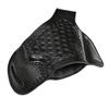 Leather Pancake Holster Fits Glock 17 19 21 23 26 27 29 30 42 43 43X, Premium Leather, Thumb Break, Basket Weave, Handmade (Black, Glock 19) view 2