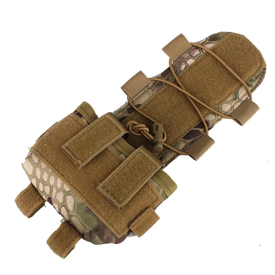 coonitac Fast Helmet Weight Bag MK2 Helmet Battery Pack Night Vision Battery Accessory Pouch Helmet Balance Bag (Jungle Python print)