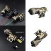Metal ML C+ Box Red/Green/Blue Laser Sightswith IR Laser + IR Fill Light + Strobe/Momentary/Constant Modes Whitelight LED 220 Lumens Flashlightfor 20mm Rail (Blue DE) view 3