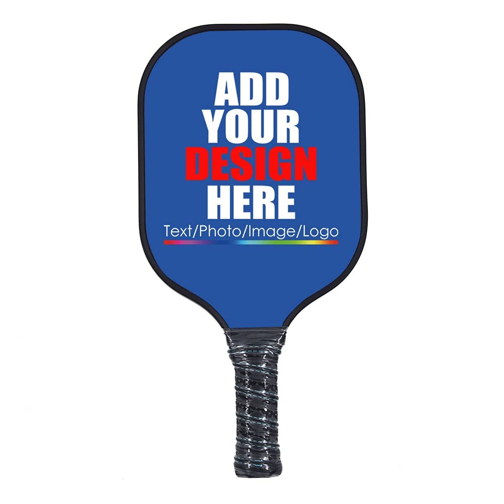 Custom Graphite Pickleballs Paddles Lightweight Personalized Pickleballs Paddle Racquet Add Your Photo,Text,Logo Pickle Ball Equipment Royal Blue