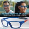 BLUE CUT Sports Protection Goggles, Anti-Fog Lenses Safety Glasses for Basketball, Pickleball and All Outdoor Sports view 2