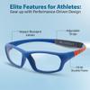 BLUE CUT Sports Protection Goggles, Anti-Fog Lenses Safety Glasses for Basketball, Pickleball and All Outdoor Sports view 3