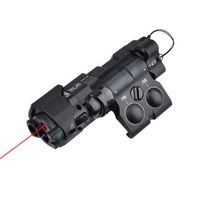 Metal ML C+ Box Red/Green/Blue Laser Sightswith IR Laser + IR Fill Light + Strobe/Momentary/Constant Modes Whitelight LED 220 Lumens Flashlightfor 20mm Rail (Red BK)