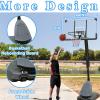 Ucootifly Portable Basketball Hoop Outdoor Adjustable 7.5ft-10ft Basketball System for/Kids/Youth/Adults with Shatterproof Backboard and Basketball Rebounding Boards view 3