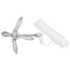 FAMIROSA Folding Anchor with Rope Silver 3.3 lb Malleable Iron,2.5 KG,94284 view 3