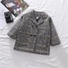 POLG Toddler Baby Girls Classic Jacket Wool Blend Coat Kids Winter Double Breasted Trench Coat Outwear (R-Grey, 3 Years) view 4