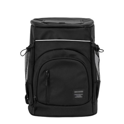 BNEI 33L Cooler Backpack, Large Capacity Picnic Food Bag, EVA Waterproof Lining, Top Opening, Black/Blue/Yellow/Green (Black)
