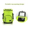 BNEI 33L Cooler Backpack, Large Capacity Picnic Food Bag, EVA Waterproof Lining, Top Opening, Black/Blue/Yellow/Green (Black) view 4