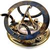 Handcrafted Nautical Brass Brown Antique Marine Art Replicas Top Grade 5 Inch Sundial Compass with Wooden Box for Home & Office view 4