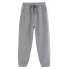 ACESTAR Kids Unisex Plain Sweatpants Cotton Drawstring Casual Pull-on Jogger Pants for Boys or Girls (Grey,120/5-6Years) view 1