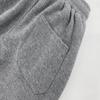 ACESTAR Kids Unisex Plain Sweatpants Cotton Drawstring Casual Pull-on Jogger Pants for Boys or Girls (Grey,120/5-6Years) view 4