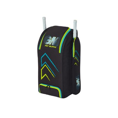 Gunn & Moore GM Cricket Duffle Duffel Bag | Tough 600 Denier Polyester | Small, Medium, Large or Extra Large | Blue, Blue & Red, Black & Blue or Black, Cyan & Fluro, Cyan/Yellow, Medium - 85 Litres