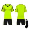 TOPTIE Soccer Jersey, Shoulder Striped Soccer Shirts, with Jersey, Shorts and Socks-Lime/Black-4T view 1