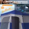 KingCamp Instant Shower Tent, Portable Superior Stable Privacy Shelter, 2 Large Rooms Outdoor Toilet Tent with Floor for Beach, Camping & Hiking, Setup in Under 60s view 3