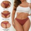 linccure Breathable Seamless Thongs: Comfortable Women's Underwear 5-Pack (US, Alpha, Medium, Regular, Regular, A 5 Colors 5-Pack) view 2