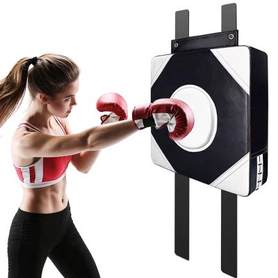 Wall-Mounted Boxing Pad Faux pu Wall Punching Pad Fighting Pad, Training Bag for Training at Home Suitable Sanda Taekowndo Punching Bag Quiet Punch(Color:White)