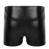 iiniim Girls Metallic High Waist Boy Cut Gymnastic Dance Shorts Cheer Dancing Booty Shorts for Sports or Performance Black 12 view 2
