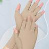 Beavorty 1pair Compression Sports Protective Fingerless Gloves for Fitness Running Cycling Comfortable Grip Reduces Pressure Hands view 3