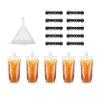 16pcs Urine Test Complete Kit - 5 Translucent Bottles, 10 Temperature Test Strip, 1 Filling Funnel - Portable Travel Bottle for Urine Testing, Pee Bags for Men Used for Hospitals, Emergency & Travel view 1