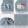 Outdoor sports crossbody waist bag, canvas water bottle insulation bag, suitable for water bottles and cups LakeBlue view 3