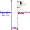 FLTRGO Vertical Jump Tester 3.9ft-11.5ft Jump Measurement Test Stick Pole Tool, Stand Alone School Office Vertical Jump Test, Basketball Volleyball Spike Trainer Machine view 2