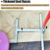 FLTRGO Vertical Jump Tester 3.9ft-11.5ft Jump Measurement Test Stick Pole Tool, Stand Alone School Office Vertical Jump Test, Basketball Volleyball Spike Trainer Machine view 3