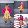 Arshiner Girls Long Sleeve Bolero Cardigan Button Closure Knitted Shrug Cropped Sweaters Tops Rose Red view 4