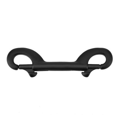 QANYEGN Diving Clamp, Diving Double Head Hook, Metal Diving Hook for BCD Weight Belts or Other Diving Equipment (100mm-black)