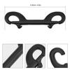 QANYEGN Diving Clamp, Diving Double Head Hook, Metal Diving Hook for BCD Weight Belts or Other Diving Equipment (100mm-black) view 2