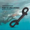 QANYEGN Diving Clamp, Diving Double Head Hook, Metal Diving Hook for BCD Weight Belts or Other Diving Equipment (100mm-black) view 3