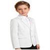 JEYPINMI Boys Blazer Kids Long Sleeve Button Down Suit Jacket Wedding Party Dress Coat Uniform Outerwear White 6 Years view 4