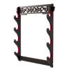 FOXSMZZ Sword Holder Wall Mount Velvet Padded Samurai Sword Stand Display Katana Wakizashi Tanto Wall Hanger Sword Rack (4-Tier) view 1