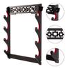 FOXSMZZ Sword Holder Wall Mount Velvet Padded Samurai Sword Stand Display Katana Wakizashi Tanto Wall Hanger Sword Rack (4-Tier) view 3