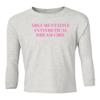 Awesome Design Argumentative Antithetical Dream Girl Youth Long Sleeve T-Shirt (Ash, Youth Small) view 1
